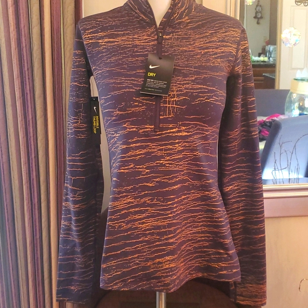 Nwt nike pro dri fit 1/2 zip small